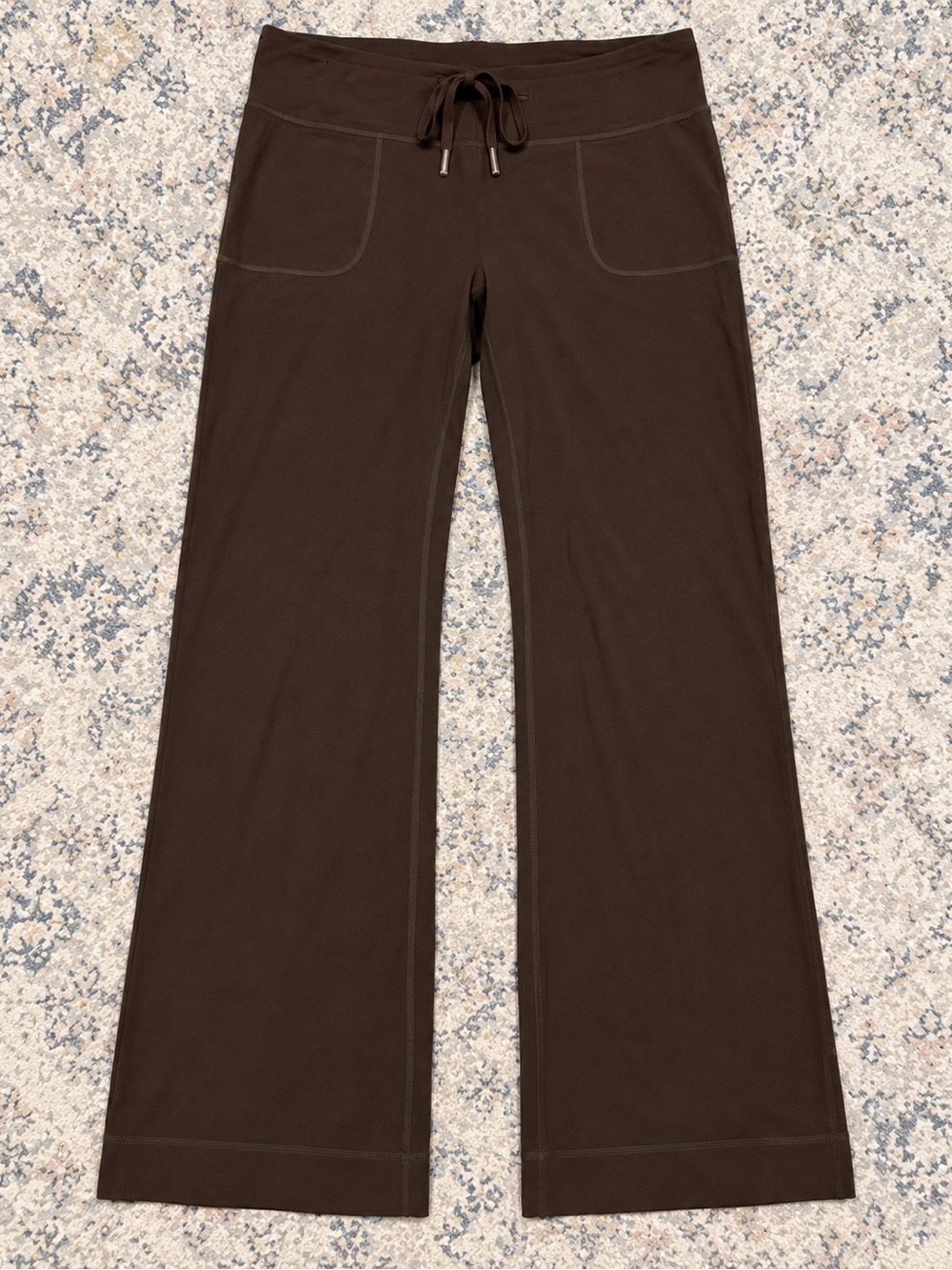 Vintage Y2K lululemon Still Pant Chocolate Brown Wide Leg Yoga Pants